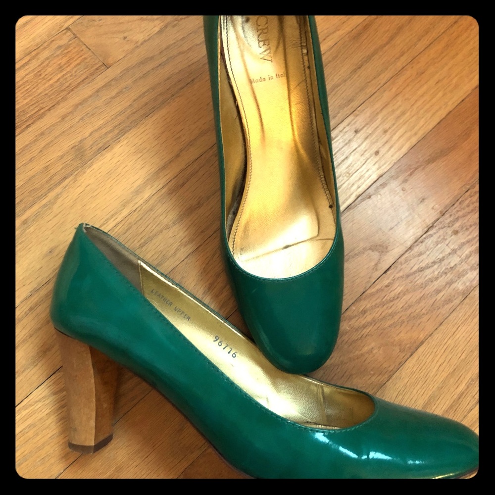 J. Crew Turquoise Heel